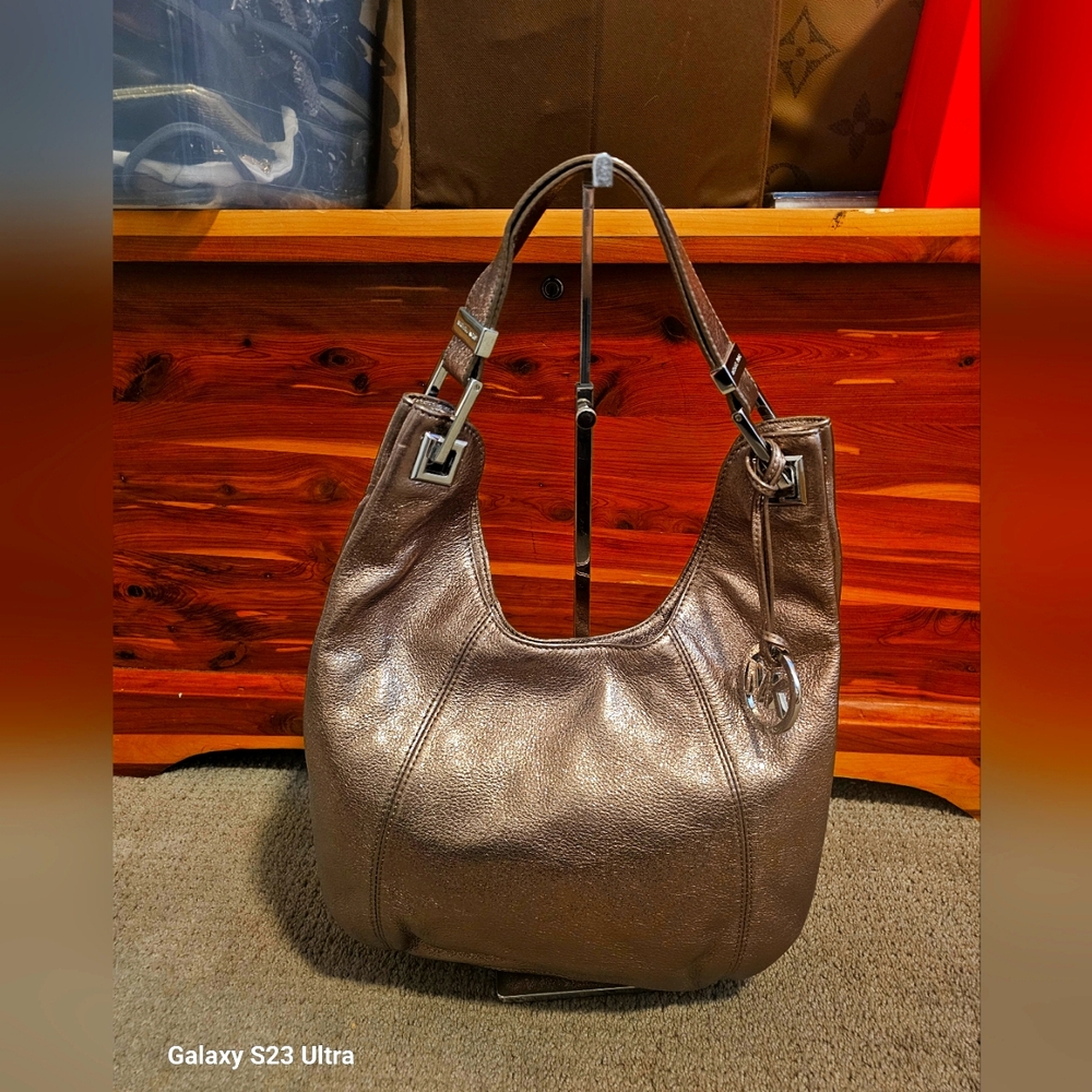 Michael Kors metallic shoulder bag